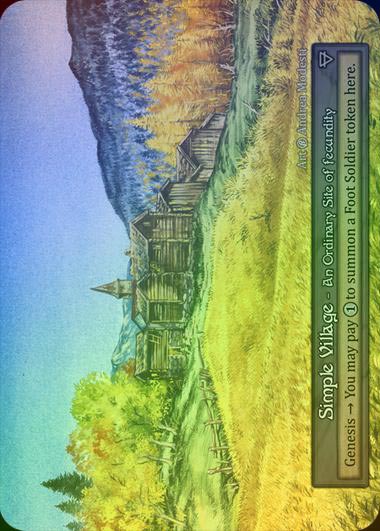 【FOIL】[Site] Simple Village [beta-Ordinary]